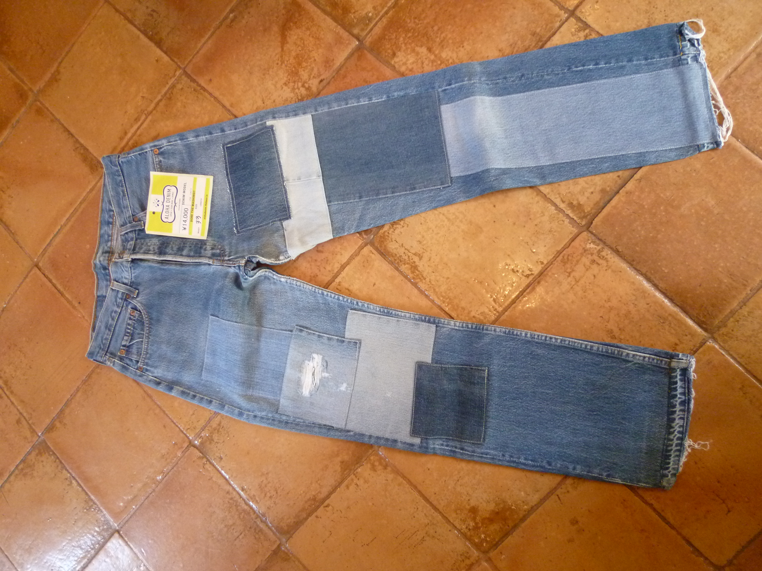 リメイクデニム　 Levi's 501 by ALOHA DENIM  33インチ　D036
