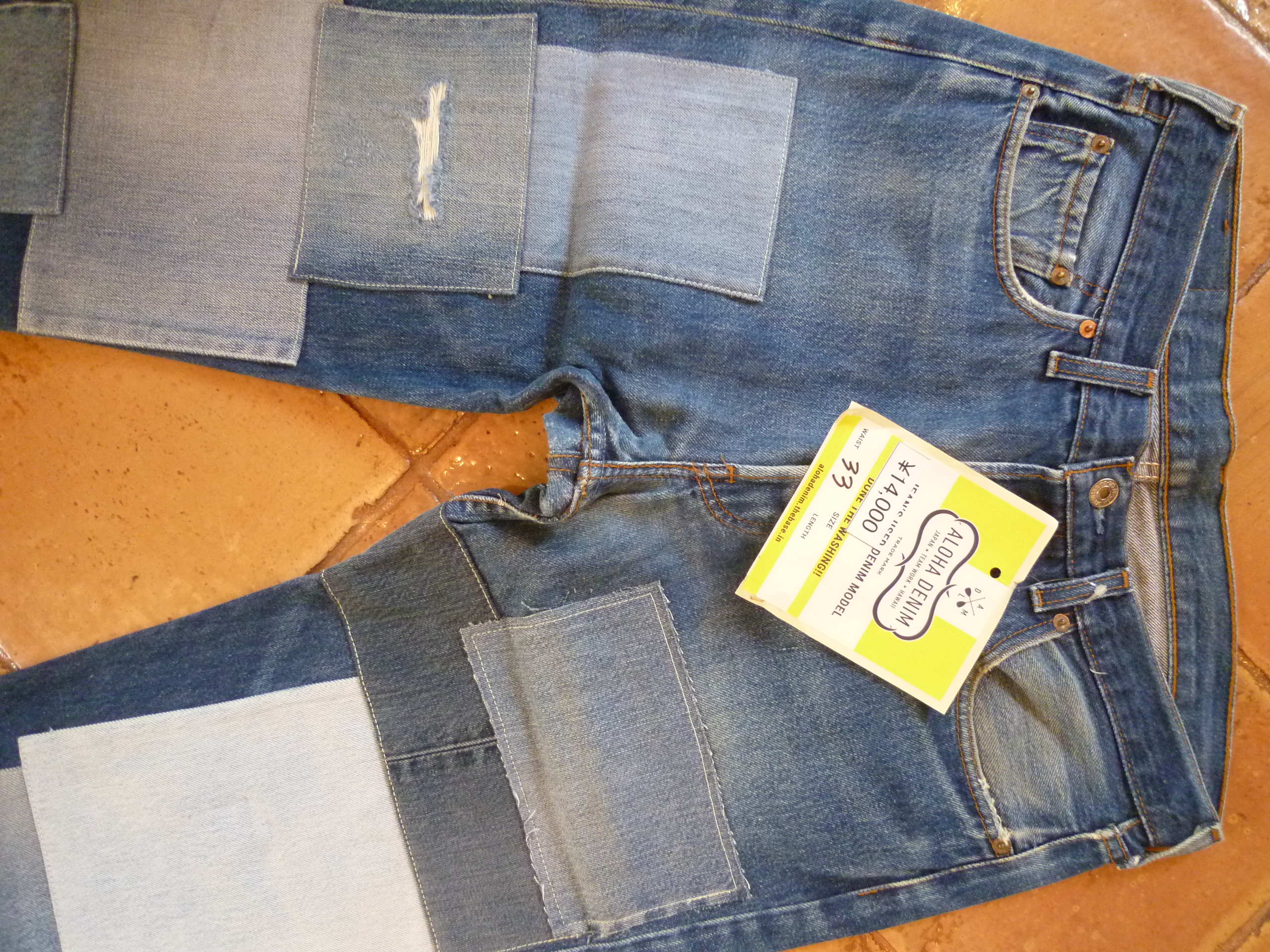 リメイクデニム　 Levi's 501 by ALOHA DENIM  33インチ　D031