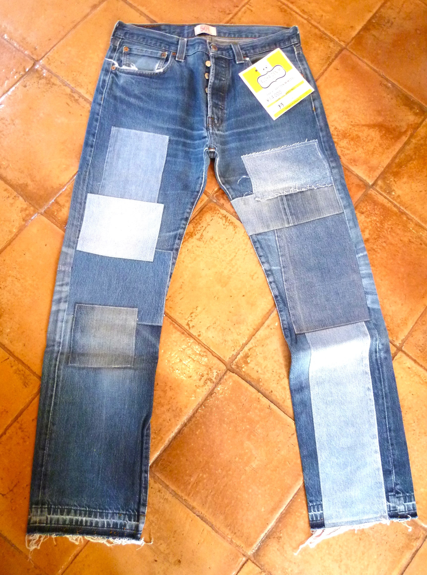 リメイクデニム　 Levi's 501 by ALOHA DENIM  33インチ　D033