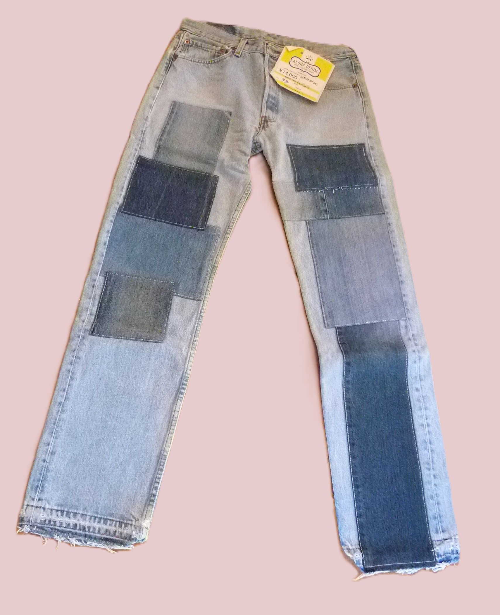リメイクデニム　 Levi's 501 by ALOHA DENIM  32インチ　D027