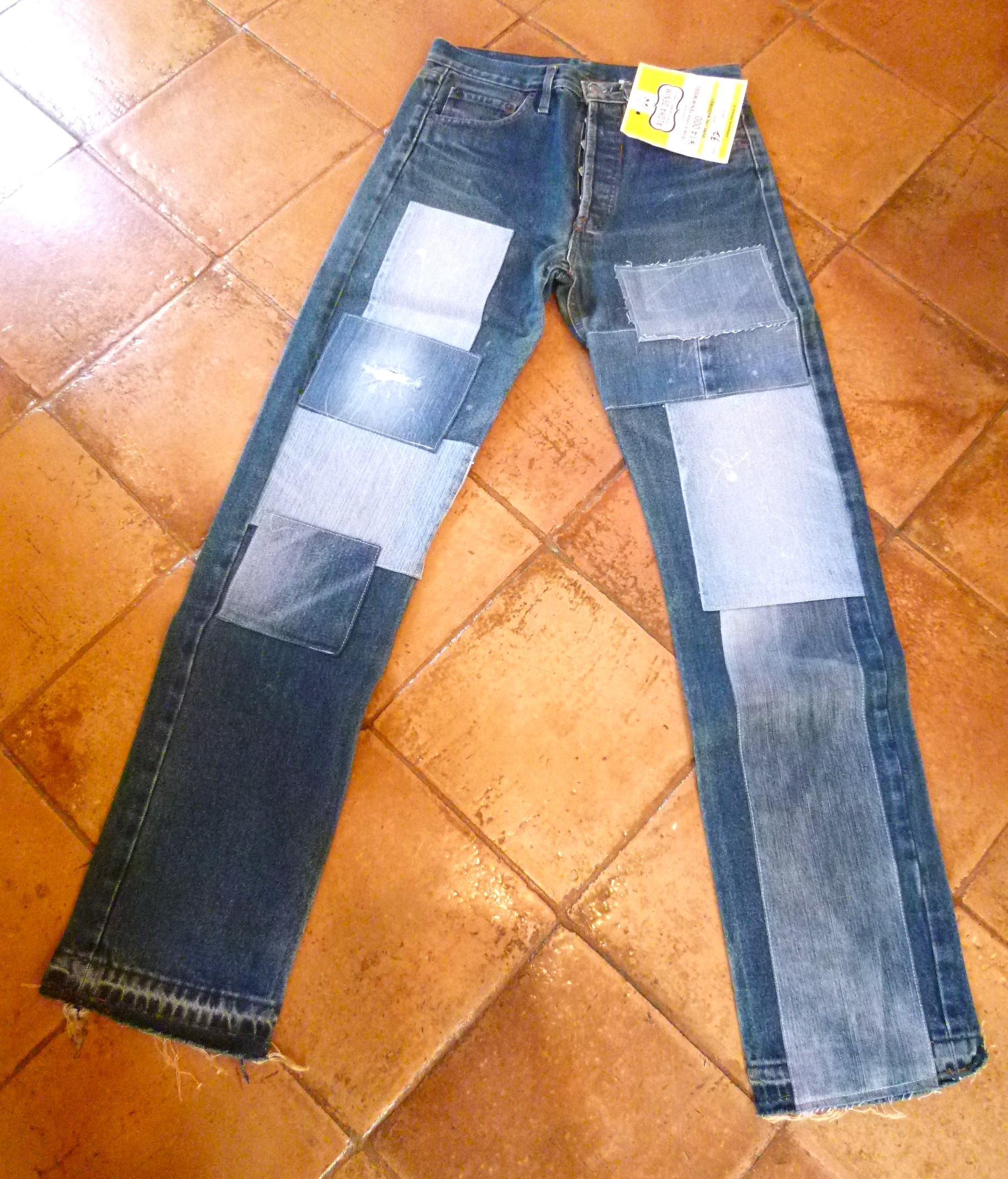 リメイクデニム　 Levi's 501 by ALOHA DENIM  32インチ　D028