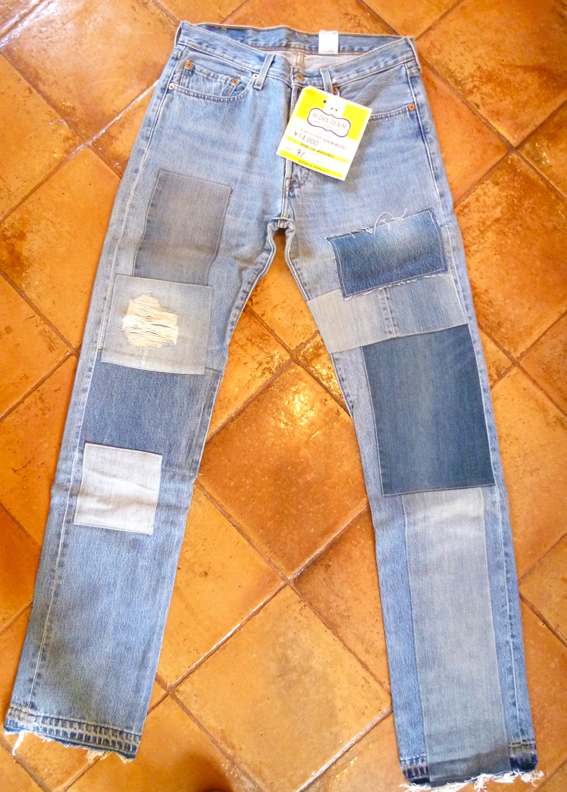 リメイクデニム　 Levi's 501 by ALOHA DENIM  31インチ　D022