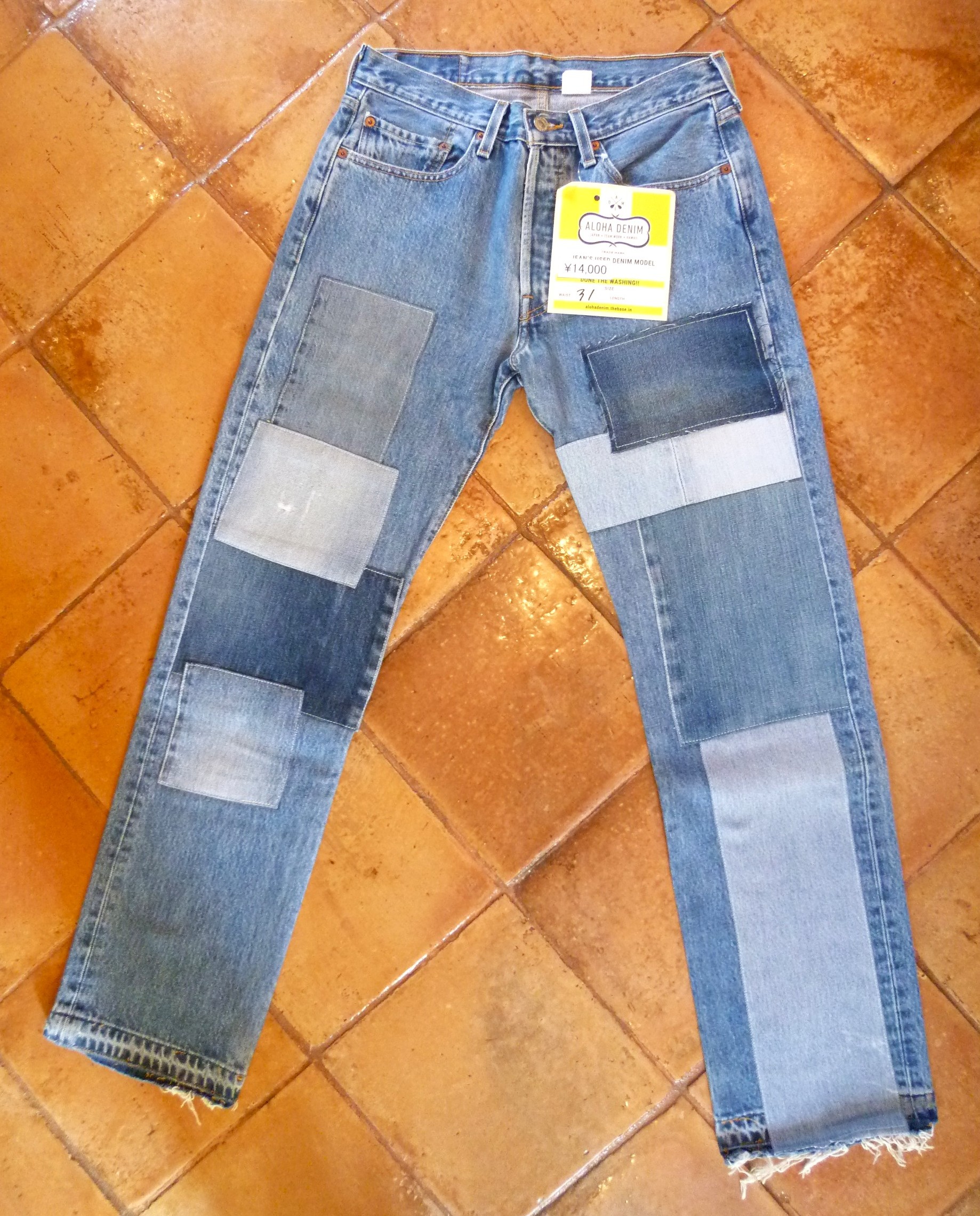 リメイクデニム　 Levi's 501 by ALOHA DENIM  31インチ　D021