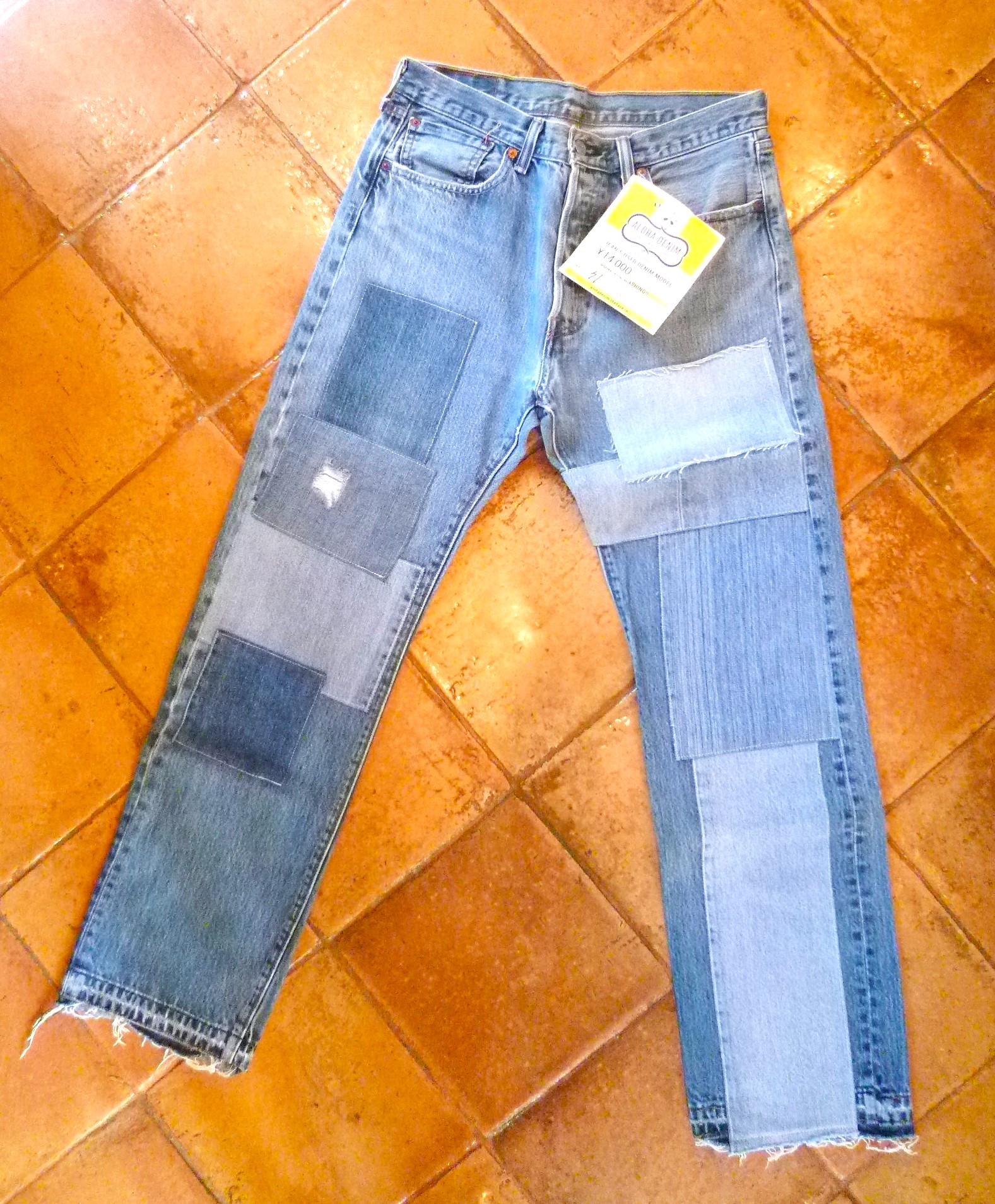 リメイクデニム　 Levi's 501 by ALOHA DENIM  31インチ　D020