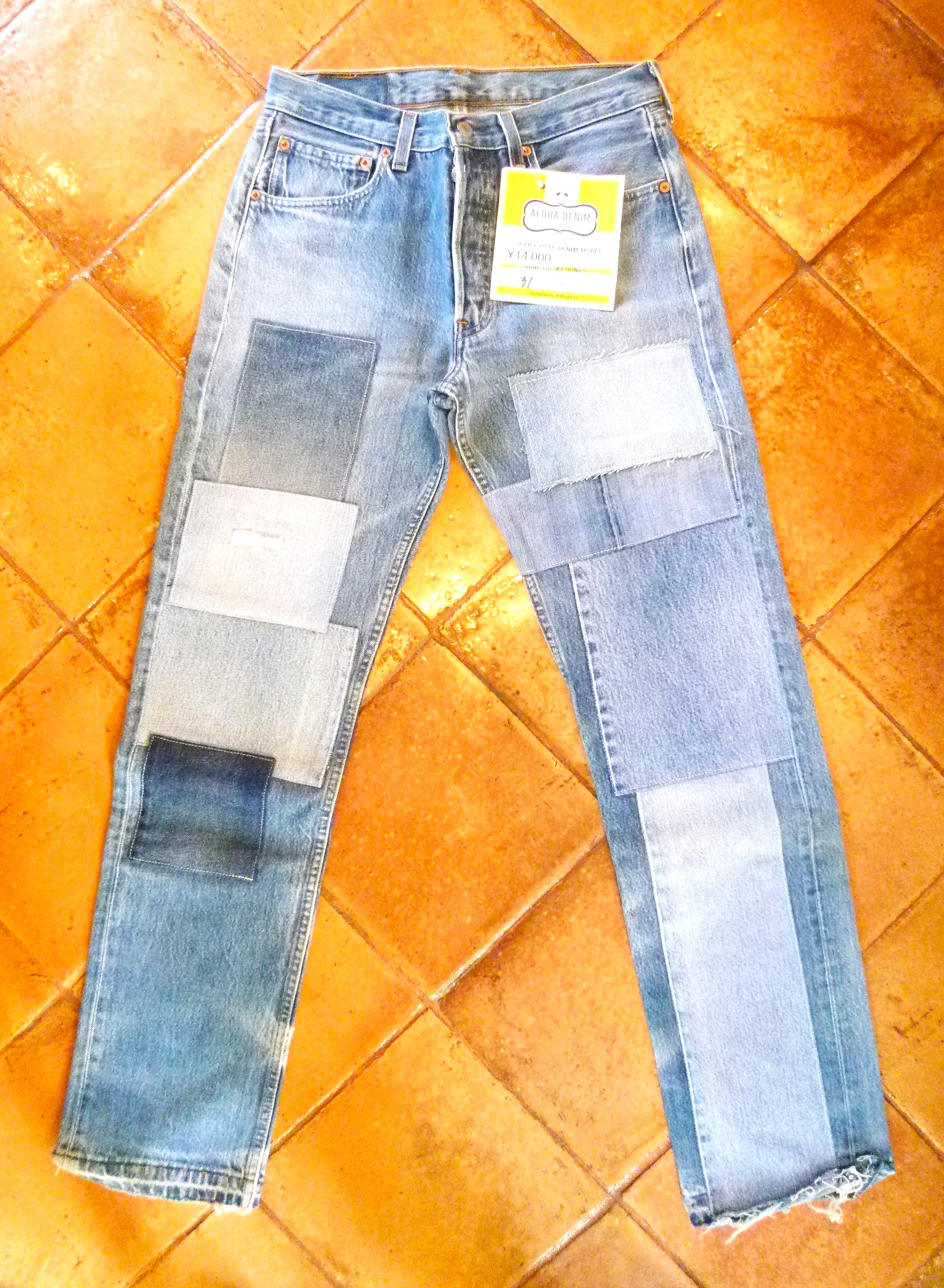 リメイクデニム　 Levi's 501 by ALOHA DENIM  31インチ　D019