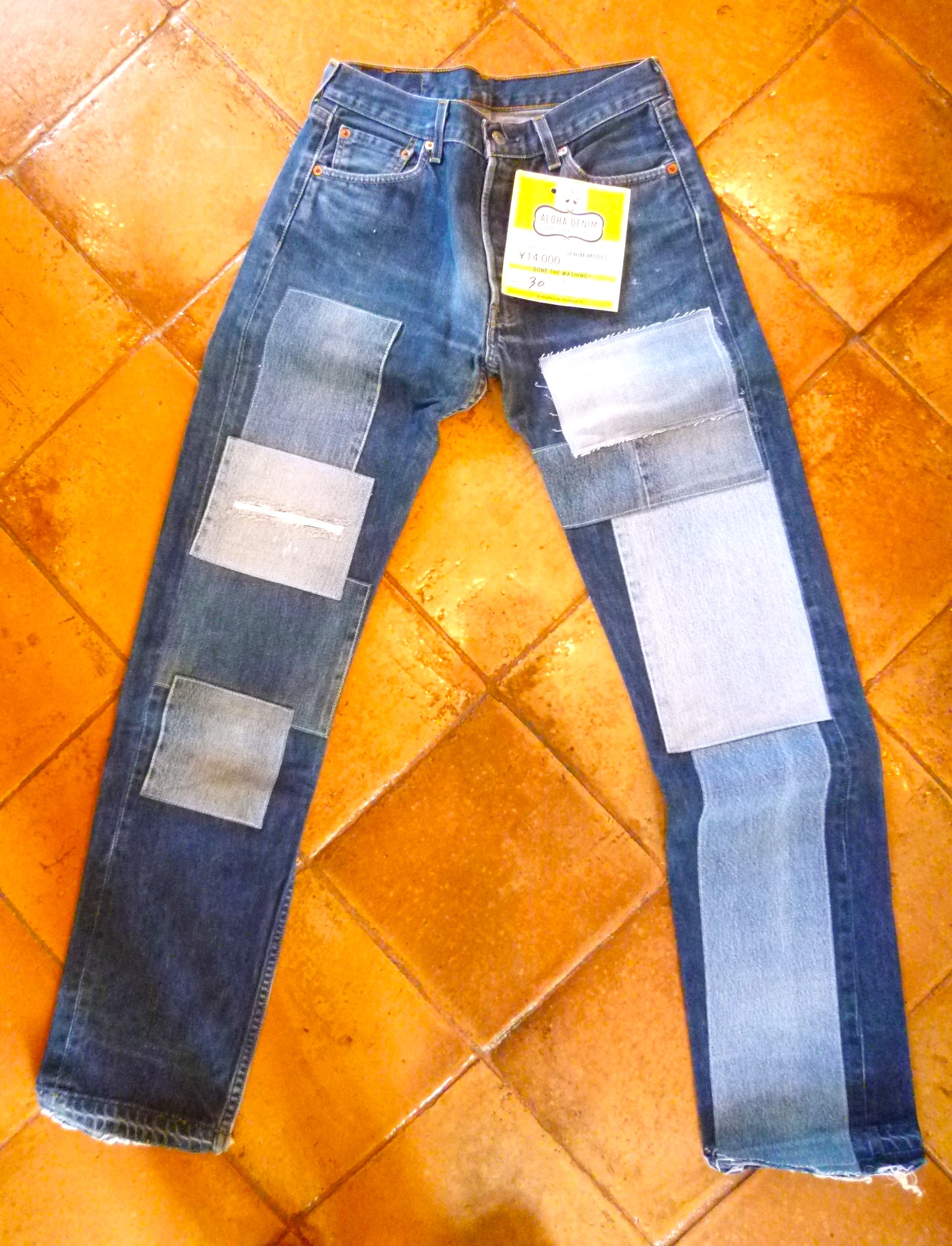 リメイクデニム　 Levi's 501 by ALOHA DENIM  30インチ　D016