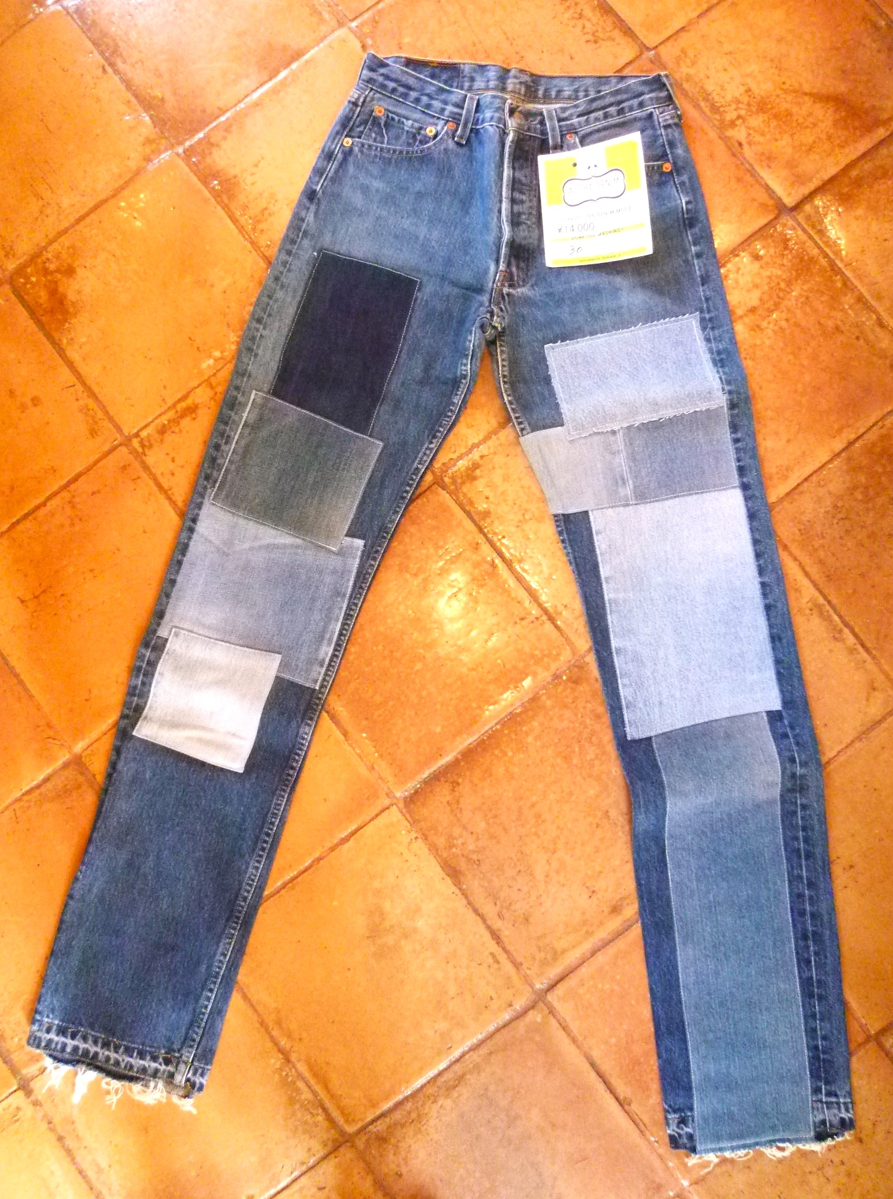 リメイクデニム　 Levi's 501 by ALOHA DENIM  30インチ　D015