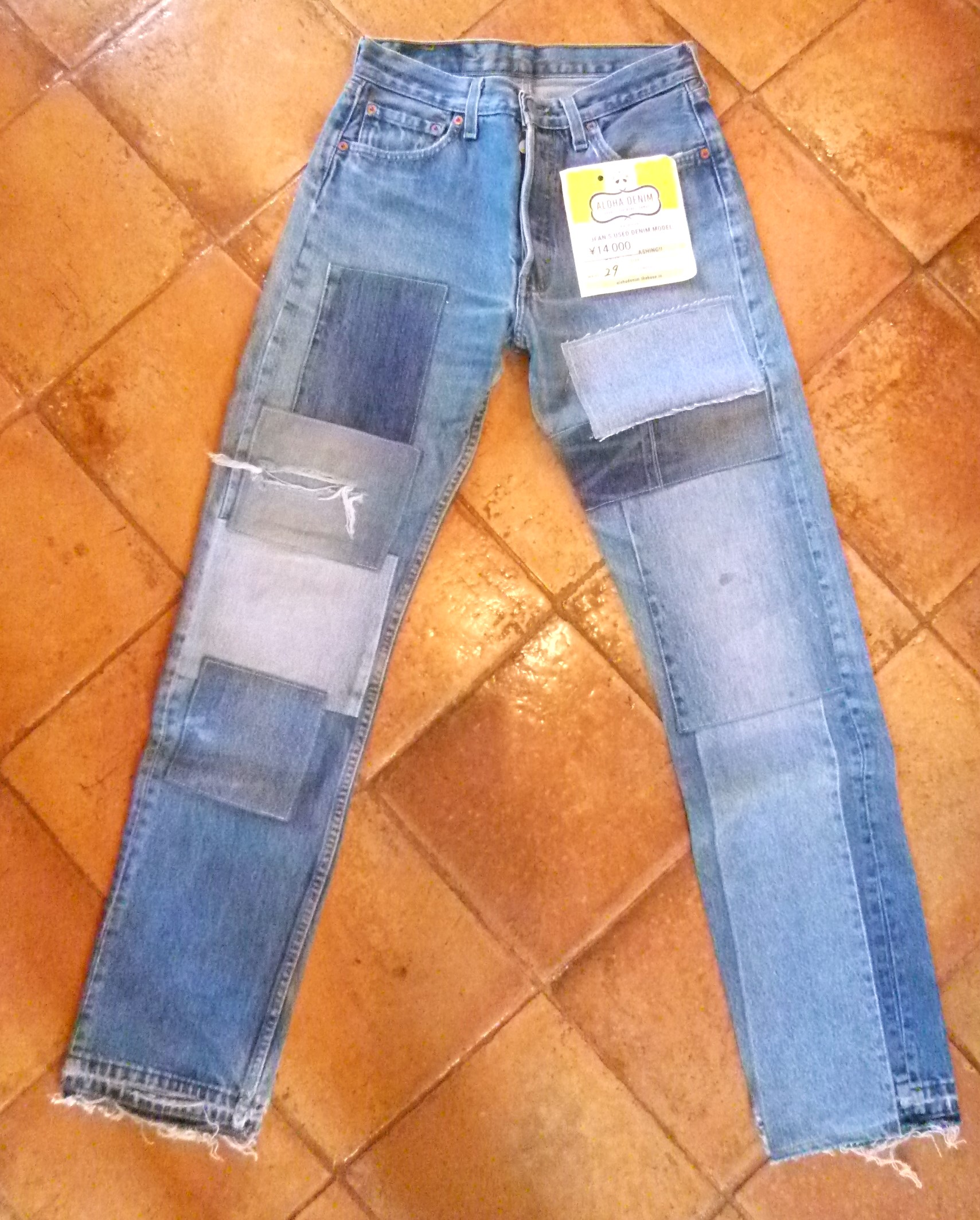 リメイクデニム　 Levi's 501 by ALOHA DENIM  29インチ　D013